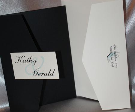 Custom wedding invitations Austin Texas Dragonfly Designs